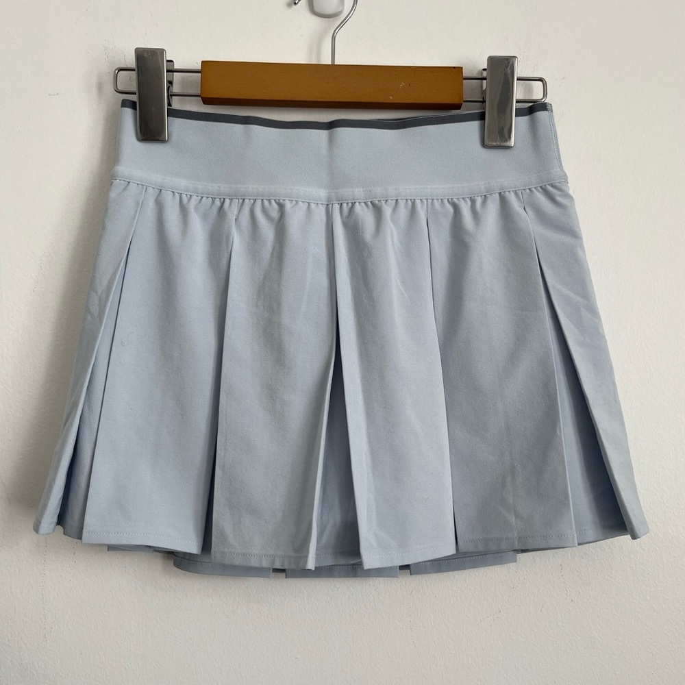 Lululemon Box-Pleat High-Rise Tennis Skirt Skort Starch Blue / Solar Grey US 4